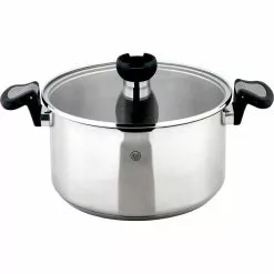 ARON 5.3 qt. Stainless Steel Stock Pot with Glass Lid by 1829 Carl Schmidt Sohn
