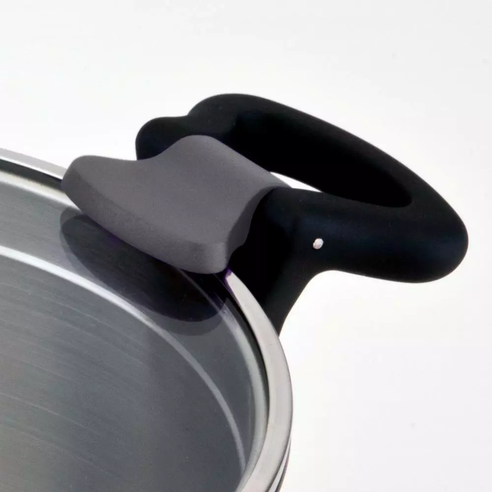 ARON 5.3 qt. Stainless Steel Stock Pot with Glass Lid by 1829 Carl Schmidt Sohn 5 ARON 5.3 qt. Stainless Steel Stock Pot with Glass Lid by 1829 Carl Schmidt Sohn - Image 3