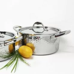 STERN 3.2 Qt. Hammered Stainless Steel Tri-Ply Stock Pot with Lid by 1829 Carl Schmidt Sohn 13 STERN 3.2 Qt. Hammered Stainless Steel Tri-Ply Stock Pot with Lid by 1829 Carl Schmidt Sohn -Cookware Sales Shop 1829 carl schmidt sohn stock pots 062262 31 1000