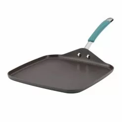 Cucina 11 in. Hard-Anodized Aluminum Nonstick Griddle in Agave Blue and Gray by Rachael Ray