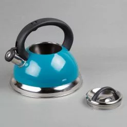 Alexa 3.0 Quart Aqua with Aluminum Capsulated Bottom for Even Heat Distribution Stainless Steel Whistling Tea Kettle by Creative Home 11 Alexa 3.0 Quart Aqua with Aluminum Capsulated Bottom for Even Heat Distribution Stainless Steel Whistling Tea Kettle by Creative Home -Cookware Sales Shop aqua blue creative home tea kettles 77068 1f 1000