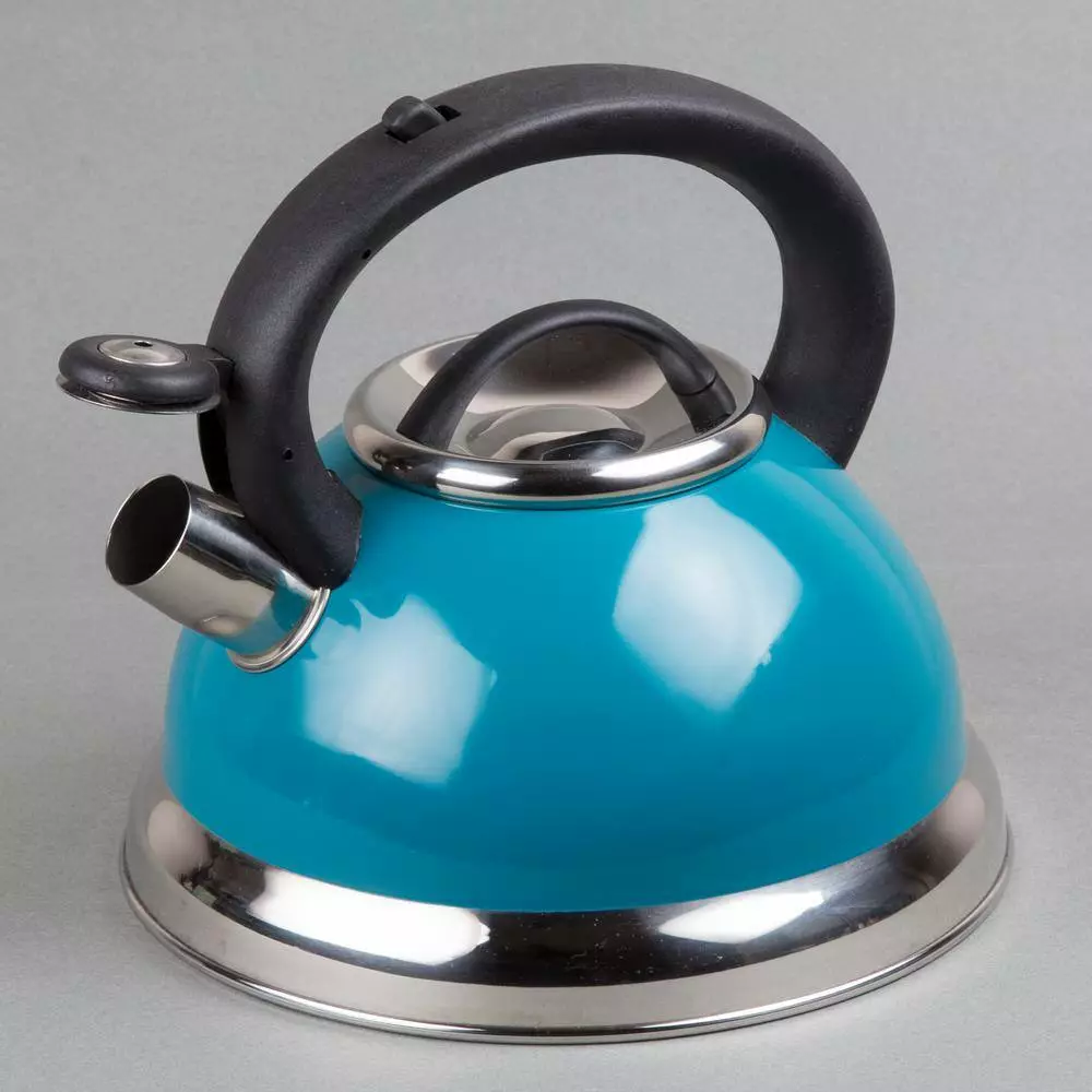 Alexa 3.0 Quart Aqua with Aluminum Capsulated Bottom for Even Heat Distribution Stainless Steel Whistling Tea Kettle by Creative Home 5 Alexa 3.0 Quart Aqua with Aluminum Capsulated Bottom for Even Heat Distribution Stainless Steel Whistling Tea Kettle by Creative Home - Image 3