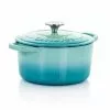 Artisan 3 qt. Round Cast Iron Nonstick Dutch Oven in Aqua Blue with Lid by Crock-pot 1 Artisan 3 qt. Round Cast Iron Nonstick Dutch Oven in Aqua Blue with Lid by Crock-pot -Cookware Sales Shop aqua blue dutch ovens 985113370m 64 1000