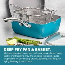 20-Piece Aluminum Ti-Ceramic Nonstick Cookware and Bakeware Set in Aqua Blue by Gotham Steel 14 20-Piece Aluminum Ti-Ceramic Nonstick Cookware and Bakeware Set in Aqua Blue by Gotham Steel -Cookware Sales Shop aqua blue gotham steel pot pan sets 7528 44 1000