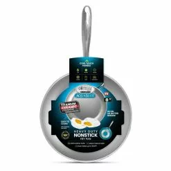 Aqua Blue 8 in. Aluminum Ceramic Nonstick Frying Pan by Gotham Steel