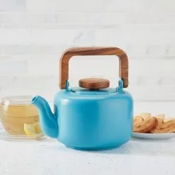Ceramic Coffee and Tea 4-Cup Ceramic Teapot with Infuser, Aqua by BonJour -Cookware Sales Shop aqua bonjour tea kettles 47471 31 1000