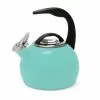 Anniversary 8-cups Enamel-On-Steel Aqua Tea Kettle by Chantal