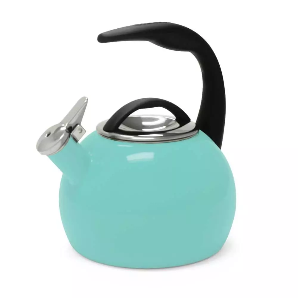 Anniversary 8-cups Enamel-On-Steel Aqua Tea Kettle by Chantal 3 Anniversary 8-cups Enamel-On-Steel Aqua Tea Kettle by Chantal