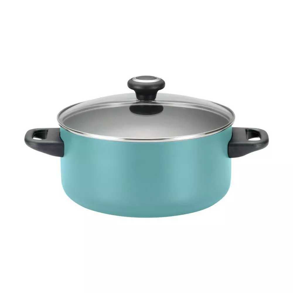 High Performance 17-Piece Aluminum Nonstick Cookware Set in Aqua by Farberware 6 High Performance 17-Piece Aluminum Nonstick Cookware Set in Aqua by Farberware - Image 4