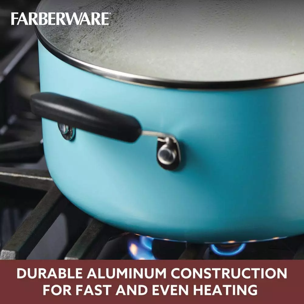 Farberware 14-Piece Aqua Smart Control Cookware Nonstick Pots and Pans Set 8 Farberware 14-Piece Aqua Smart Control Cookware Nonstick Pots and Pans Set - Image 6