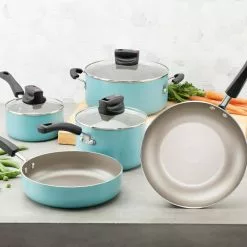 Farberware 14-Piece Aqua Smart Control Cookware Nonstick Pots and Pans Set 21 Farberware 14-Piece Aqua Smart Control Cookware Nonstick Pots and Pans Set -Cookware Sales Shop aqua farberware pot pan sets 22398 31 1000