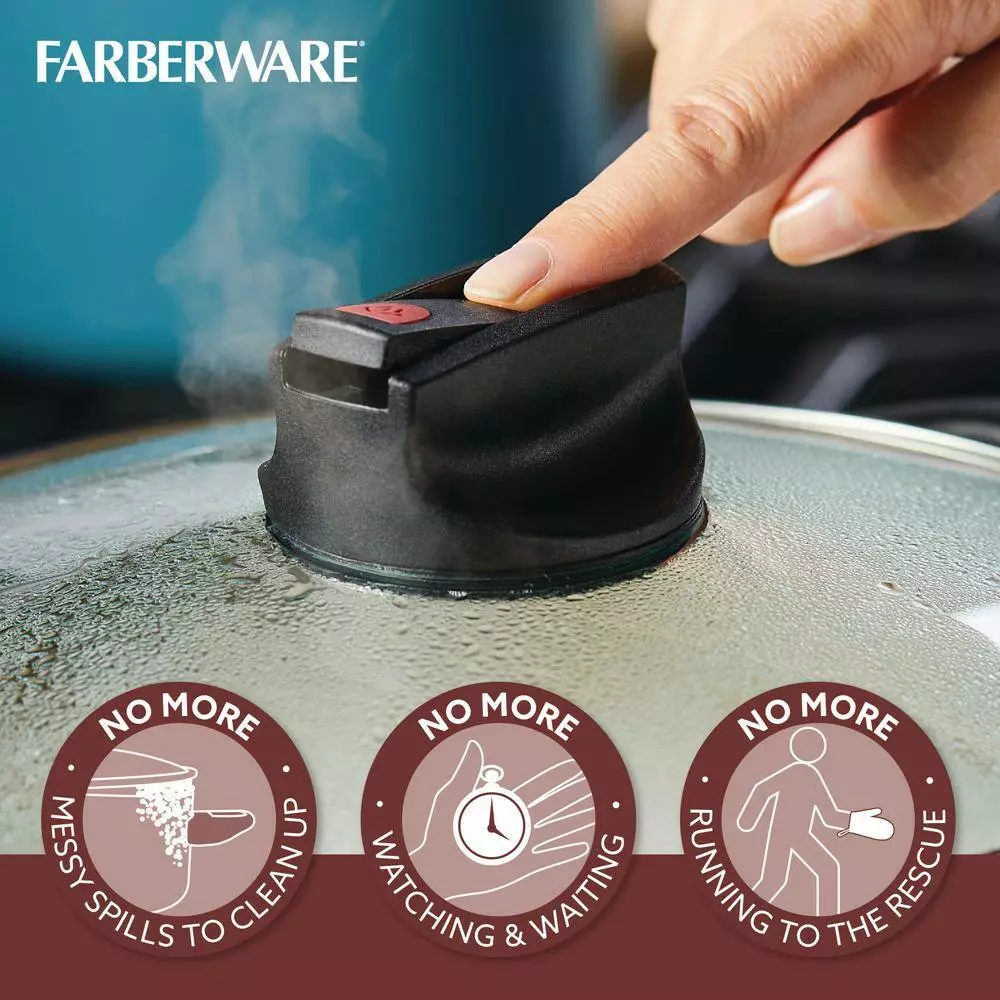 Farberware 14-Piece Aqua Smart Control Cookware Nonstick Pots and Pans Set 10 Farberware 14-Piece Aqua Smart Control Cookware Nonstick Pots and Pans Set - Image 8