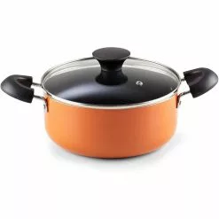 Stay Cool Handle 7-Piece Aluminum Nonstick Cookware Set in Assorted Colors by Cook N Home -Cookware Sales Shop assorted colors cook n home pot pan sets 02543 fa 1000