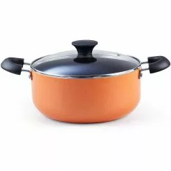 10-Piece Aluminum Nonstick Stay Cool Handle Cookware Set in Multicolor by Cook N Home -Cookware Sales Shop assorted colors cook n home pot pan sets 02602 c3 1000