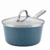 Home Collection 3 qt. Aluminum Nonstick Sauce Pan in Twilight Teal with Glass Lid by Ayesha Curry 1 Home Collection 3 qt. Aluminum Nonstick Sauce Pan in Twilight Teal with Glass Lid by Ayesha Curry -Cookware Sales Shop ayesha curry sauce pans 10751 64 1000