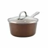 Home Collection 3 qt. Aluminum Nonstick Sauce Pan in Brown Sugar with Glass Lid by Ayesha Curry 1 Home Collection 3 qt. Aluminum Nonstick Sauce Pan in Brown Sugar with Glass Lid by Ayesha Curry -Cookware Sales Shop ayesha curry sauce pans 10759 64 1000