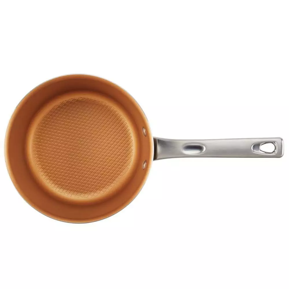 Home Collection 3 qt. Aluminum Nonstick Sauce Pan in Brown Sugar with Glass Lid by Ayesha Curry 4 Home Collection 3 qt. Aluminum Nonstick Sauce Pan in Brown Sugar with Glass Lid by Ayesha Curry - Image 2