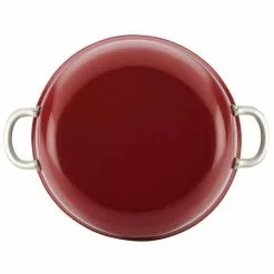 Home Collection 7.5 qt. Aluminum Nonstick Stock Pot in Sienna Red with Glass Lid by Ayesha Curry -Cookware Sales Shop ayesha curry stock pots 10128 1d 1000