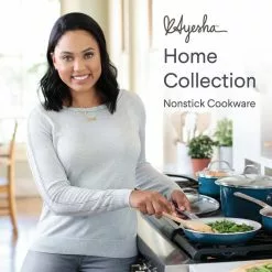 Home Collection 4.5 Qt. Twilight Teal Porcelain Enamel Non-Stick Covered Saucepot by Ayesha Curry 14 Home Collection 4.5 Qt. Twilight Teal Porcelain Enamel Non-Stick Covered Saucepot by Ayesha Curry -Cookware Sales Shop ayesha curry stock pots 10752 1f 1000
