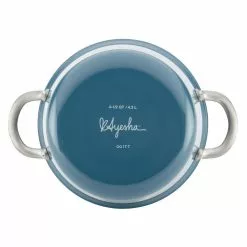 Home Collection 4.5 Qt. Twilight Teal Porcelain Enamel Non-Stick Covered Saucepot by Ayesha Curry 17 Home Collection 4.5 Qt. Twilight Teal Porcelain Enamel Non-Stick Covered Saucepot by Ayesha Curry -Cookware Sales Shop ayesha curry stock pots 10752 76 1000