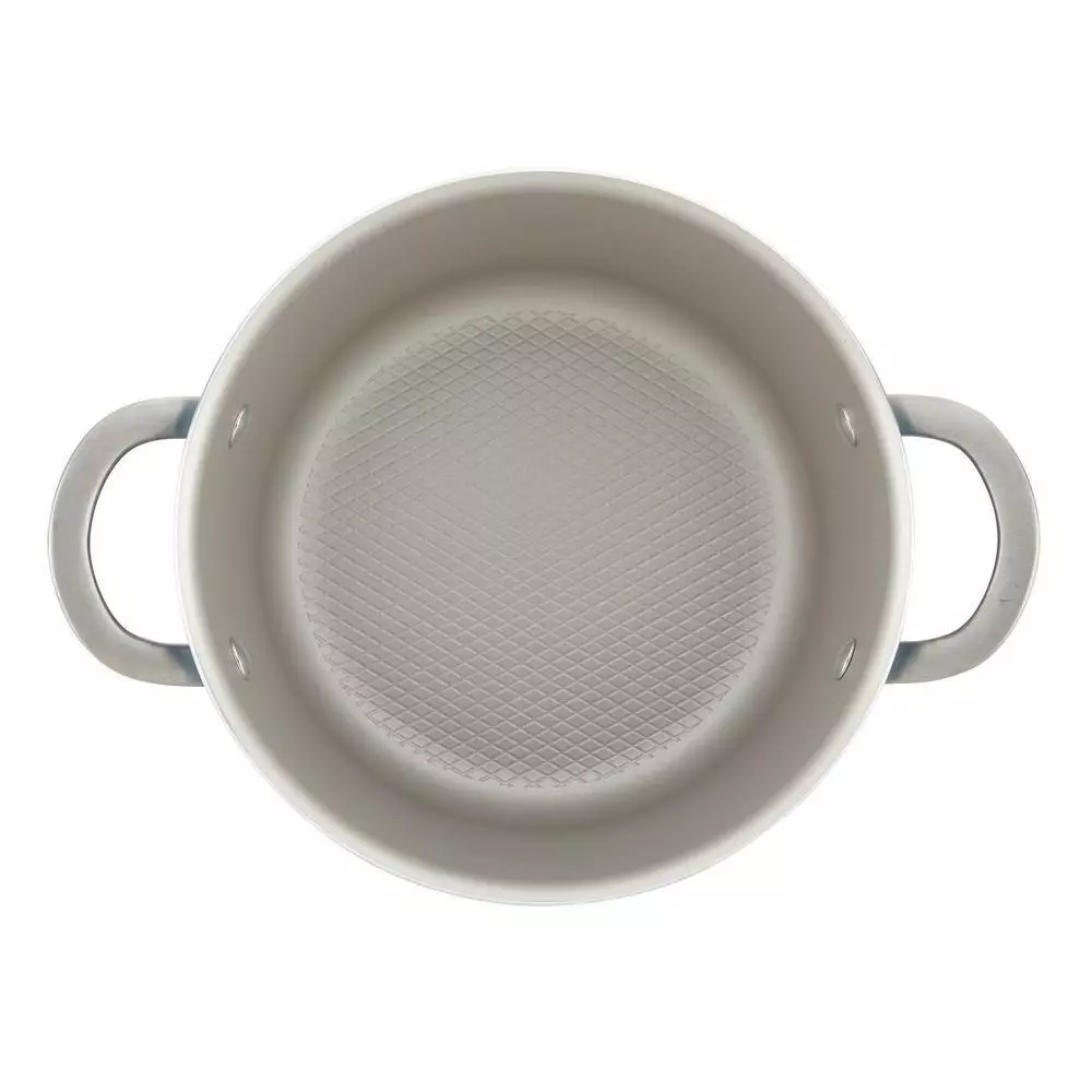 Home Collection 4.5 Qt. Twilight Teal Porcelain Enamel Non-Stick Covered Saucepot by Ayesha Curry 9 Home Collection 4.5 Qt. Twilight Teal Porcelain Enamel Non-Stick Covered Saucepot by Ayesha Curry - Image 7