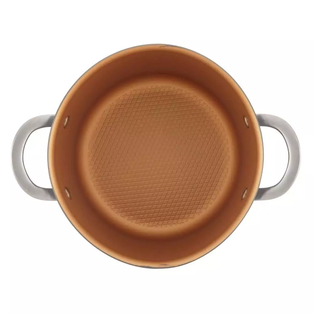 Home Collection 4.5 Qt. Hard Anodized Aluminum Covered Saucepot by Ayesha Curry 4 Home Collection 4.5 Qt. Hard Anodized Aluminum Covered Saucepot by Ayesha Curry - Image 2