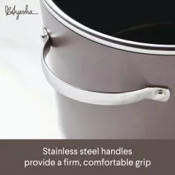 Professional 10 qt. Charcoal Hard Anodized Aluminum Nonstick Stockpot by Ayesha Curry -Cookware Sales Shop ayesha curry stock pots 80295 1f 1000