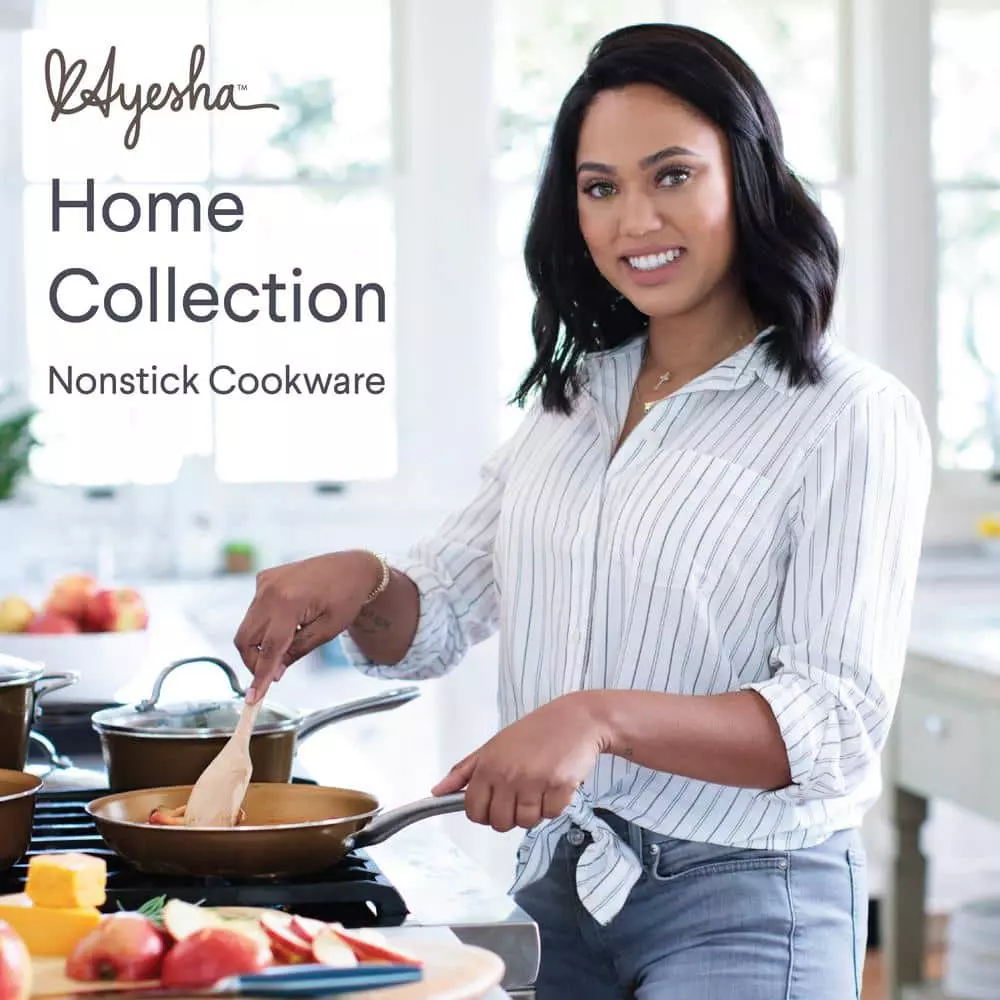 Home Collection 14 in. Porcelain Enamel Nonstick Wok in Brown Sugar by Ayesha Curry 12 Home Collection 14 in. Porcelain Enamel Nonstick Wok in Brown Sugar by Ayesha Curry - Image 10