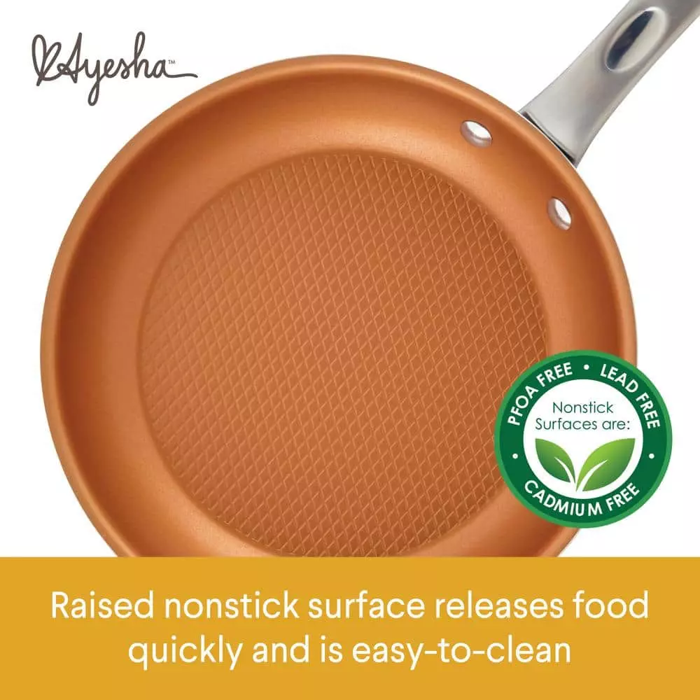 Home Collection 14 in. Porcelain Enamel Nonstick Wok in Brown Sugar by Ayesha Curry 7 Home Collection 14 in. Porcelain Enamel Nonstick Wok in Brown Sugar by Ayesha Curry - Image 5