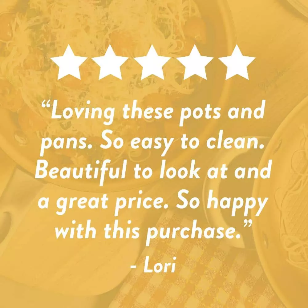 Home Collection 14 in. Porcelain Enamel Nonstick Wok in Brown Sugar by Ayesha Curry 11 Home Collection 14 in. Porcelain Enamel Nonstick Wok in Brown Sugar by Ayesha Curry - Image 9