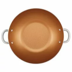 Home Collection 14 in. Porcelain Enamel Nonstick Wok in Brown Sugar by Ayesha Curry 13 Home Collection 14 in. Porcelain Enamel Nonstick Wok in Brown Sugar by Ayesha Curry -Cookware Sales Shop ayesha curry woks stir fry pans 10382 a0 1000