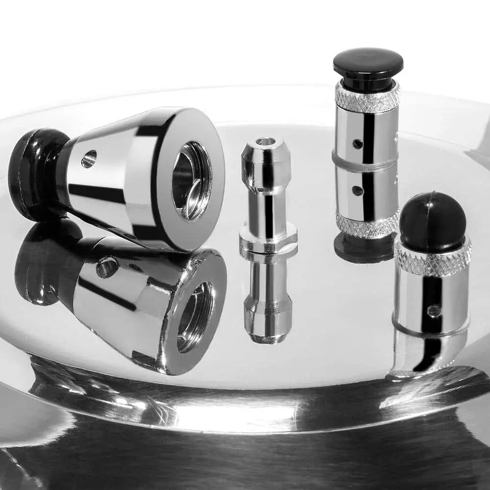 8 qt. Aluminum Stovetop Pressure Cooker Pot with Steam Release Valve by Barton 6 8 qt. Aluminum Stovetop Pressure Cooker Pot with Steam Release Valve by Barton - Image 4