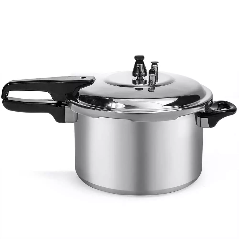 8 qt. Aluminum Stovetop Pressure Cooker Pot with Steam Release Valve by Barton 3 8 qt. Aluminum Stovetop Pressure Cooker Pot with Steam Release Valve by Barton