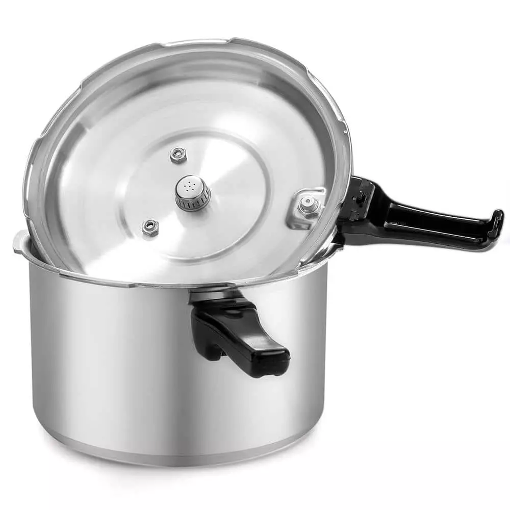 8 qt. Aluminum Stovetop Pressure Cooker Pot with Steam Release Valve by Barton 4 8 qt. Aluminum Stovetop Pressure Cooker Pot with Steam Release Valve by Barton - Image 2