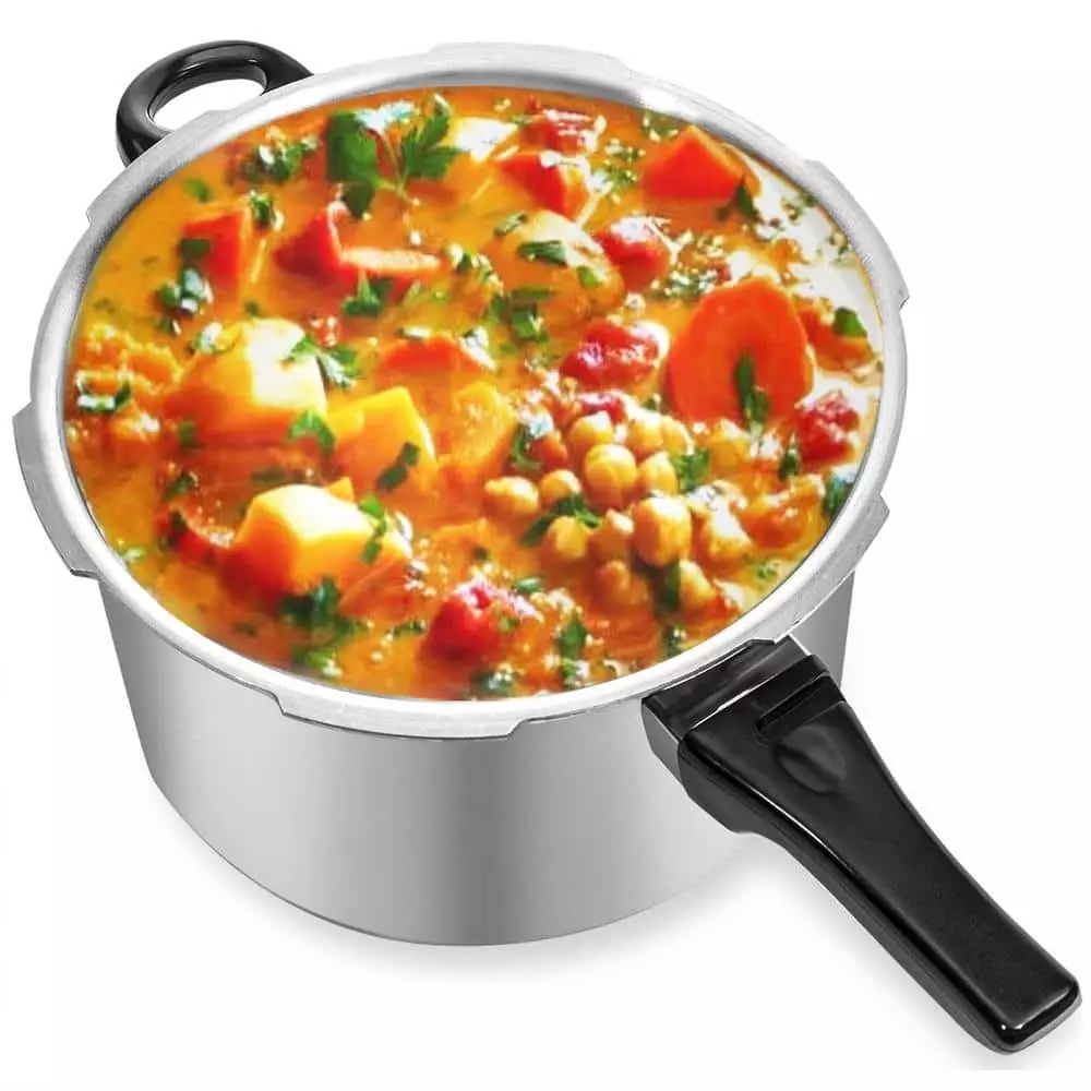 6 qt. Aluminum Stovetop Pressure Cooker with Pressure Release by Barton 9 6 qt. Aluminum Stovetop Pressure Cooker with Pressure Release by Barton - Image 7