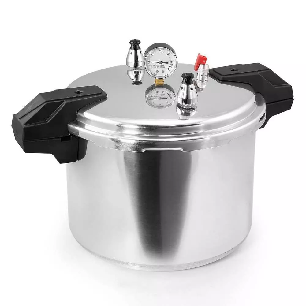 16 qt. Aluminum Stovetop Pressure Cookers Pot Quick Release Pressure Gauge With Rack by Barton 3 16 qt. Aluminum Stovetop Pressure Cookers Pot Quick Release Pressure Gauge With Rack by Barton