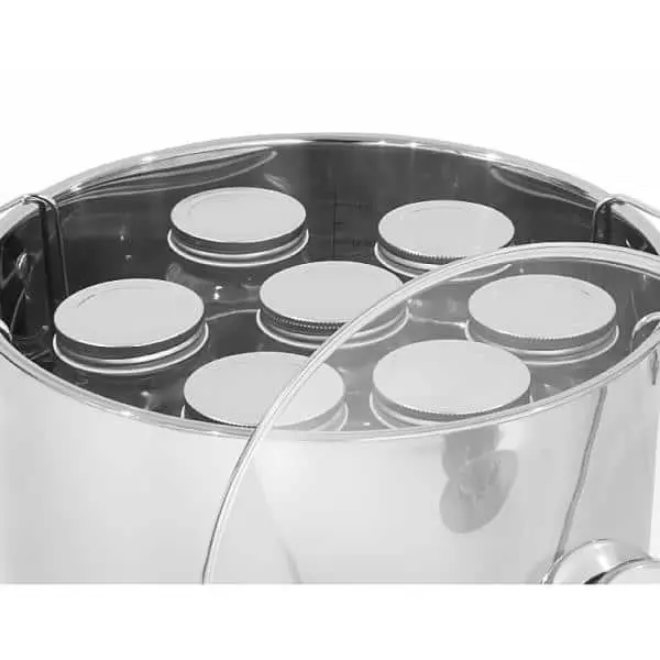 20 qt. Stainless Steel Water Bath Pressure Canner Canning and Preserving with Tempered Glass Lid by Barton 6 20 qt. Stainless Steel Water Bath Pressure Canner Canning and Preserving with Tempered Glass Lid by Barton - Image 4