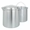 60 qt. Aluminum Stock Pot in Silver with Lid by Bayou Classic 1 60 qt. Aluminum Stock Pot in Silver with Lid by Bayou Classic -Cookware Sales Shop bayou classic stock pots 4060 64 1000