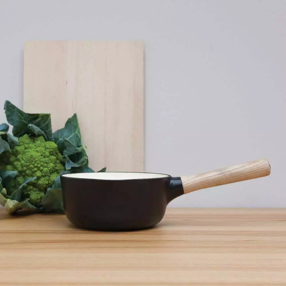 Ron 1.8 qt. Cast Iron Sauce Pan in Black by BergHOFF 5 Ron 1.8 qt. Cast Iron Sauce Pan in Black by BergHOFF - Image 3