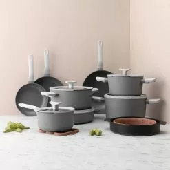 Leo 2.1 qt. Aluminum Nonstick Sauce Pan in Grey with Glass Lid by BergHOFF 7 Leo 2.1 qt. Aluminum Nonstick Sauce Pan in Grey with Glass Lid by BergHOFF -Cookware Sales Shop berghoff sauce pans 3950164 31 1000