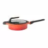 GEM Stay Cool 3.5 qt. Cast Aluminum Nonstick Saute Pan in Orange with Glass Lid by BergHOFF 1 GEM Stay Cool 3.5 qt. Cast Aluminum Nonstick Saute Pan in Orange with Glass Lid by BergHOFF -Cookware Sales Shop berghoff saute pans 2307404 64 1000