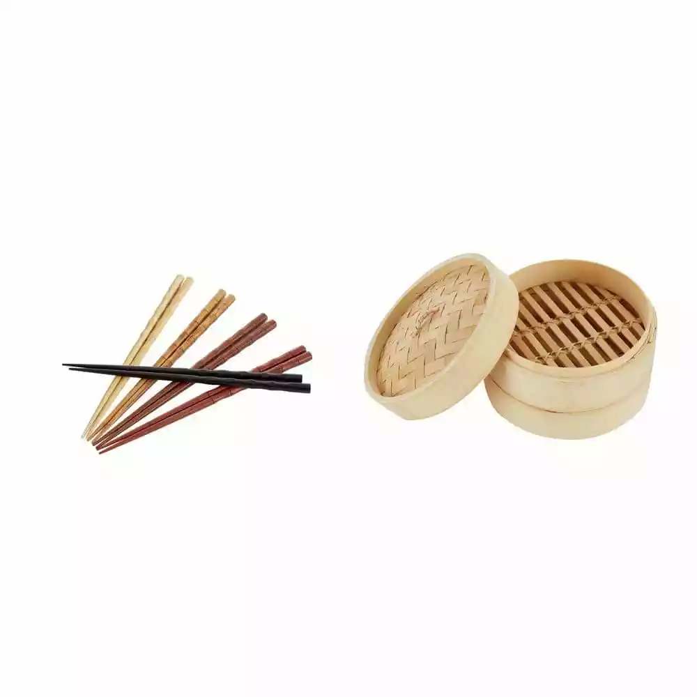 Bamboo 11-Piece Steamer Set with Chopsticks by BergHOFF 4 Bamboo 11-Piece Steamer Set with Chopsticks by BergHOFF - Image 2