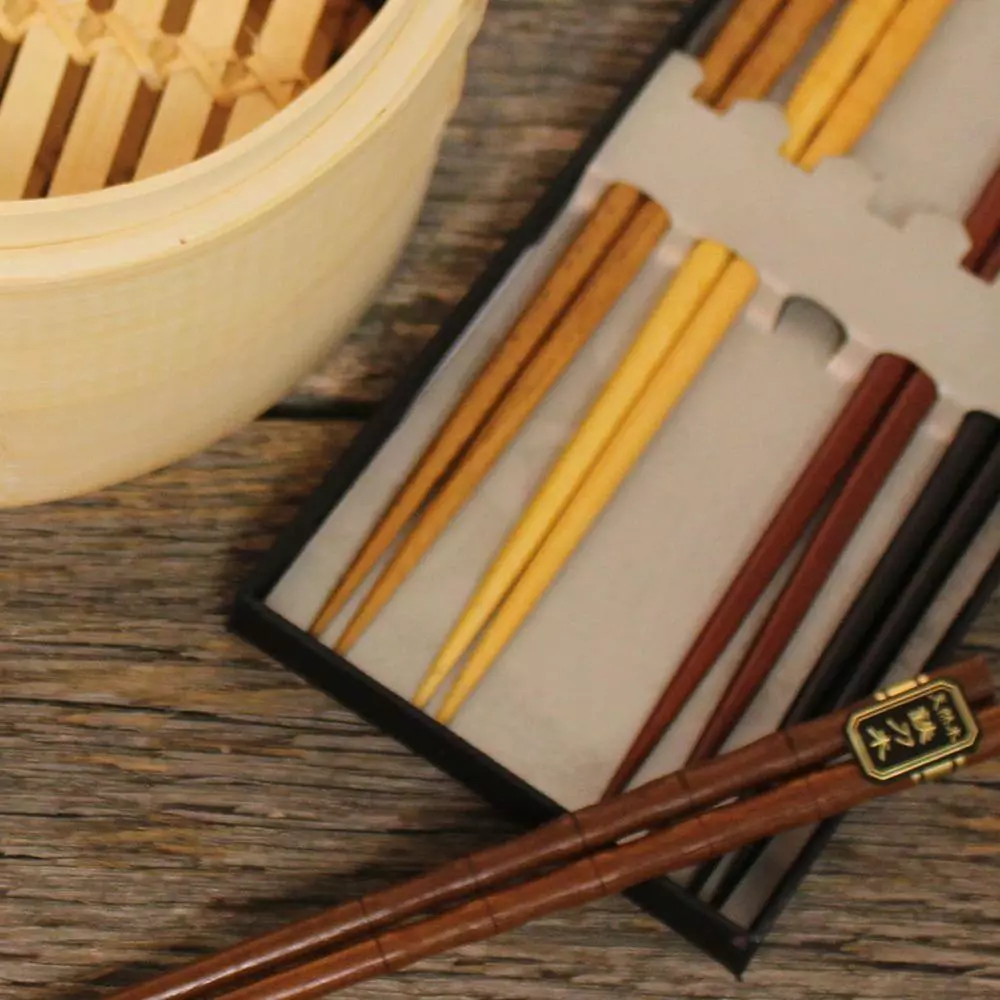 Bamboo 11-Piece Steamer Set with Chopsticks by BergHOFF 5 Bamboo 11-Piece Steamer Set with Chopsticks by BergHOFF - Image 3