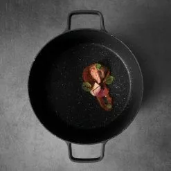 GEM 5.2 qt. Cast Aluminum Nonstick Stock Pot in Black with Glass Lid by BergHOFF -Cookware Sales Shop berghoff stock pots 2307310 31 1000