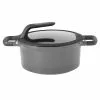 GEM Stay Cool 5 qt. Cast Aluminum Nonstick Stock Pot in Gray with Glass Lid by BergHOFF 1 GEM Stay Cool 5 qt. Cast Aluminum Nonstick Stock Pot in Gray with Glass Lid by BergHOFF -Cookware Sales Shop berghoff stock pots 2307418 64 1000