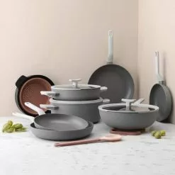 Leo 12.5 in. Aluminum Nonstick Wok in Grey with Glass Lid by BergHOFF 7 Leo 12.5 in. Aluminum Nonstick Wok in Grey with Glass Lid by BergHOFF -Cookware Sales Shop berghoff woks stir fry pans 3950172 31 1000