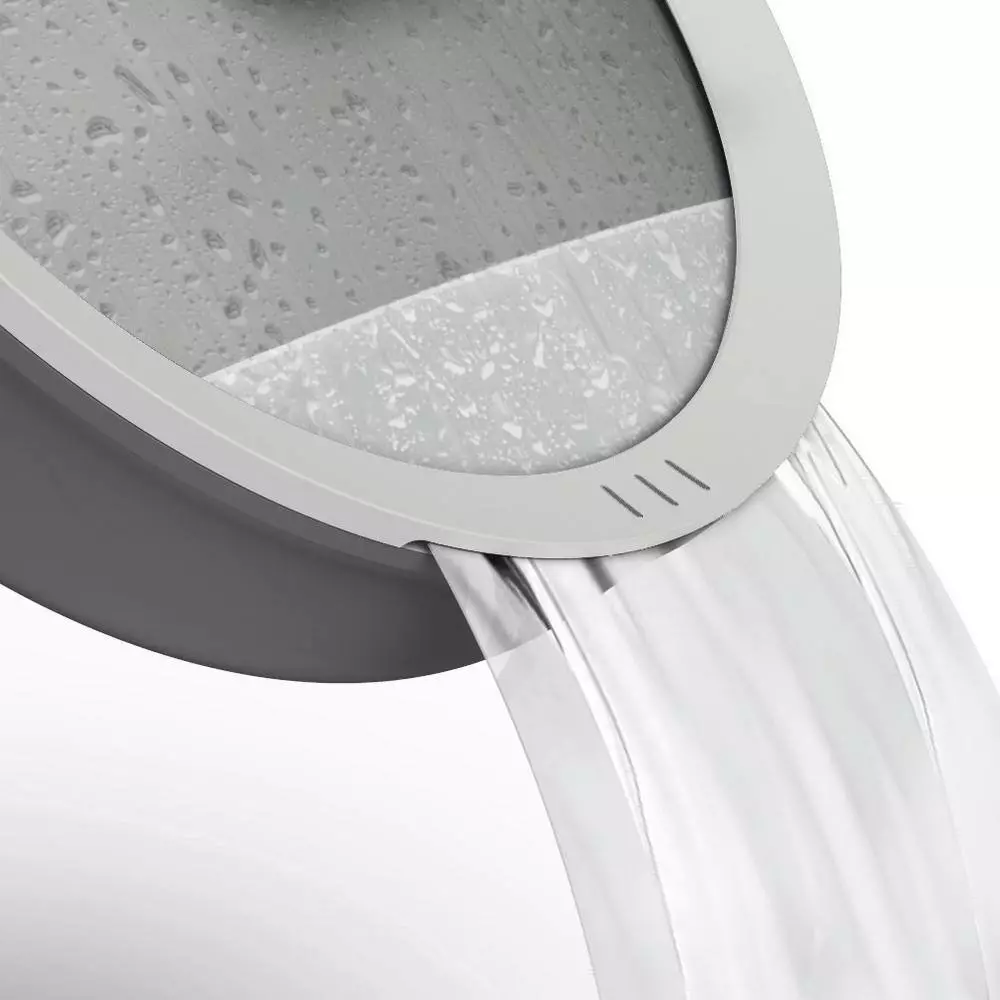 Leo 12.5 in. Aluminum Nonstick Wok in Grey with Glass Lid by BergHOFF 4 Leo 12.5 in. Aluminum Nonstick Wok in Grey with Glass Lid by BergHOFF - Image 2