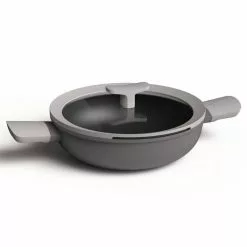 Leo 6.5 in. 3.1 qt. Aluminium Indian Wok by BergHOFF