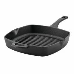Preseasoned Cast Iron 10 in. Cast Iron Grill Black by Ayesha Curry