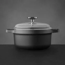 GEM 3 qt. Cast Aluminum Covered Casserole by BergHOFF 11 GEM 3 qt. Cast Aluminum Covered Casserole by BergHOFF -Cookware Sales Shop black berghoff dutch ovens 2307309 1f 1000